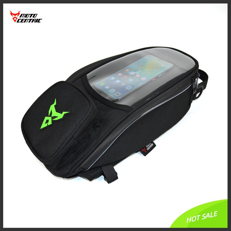 MOTOCENTRIC Motorbike Tank Bag Waterpoof Large Capacity Motorcycle Oil Fuel Pack Riding GPS/Phone Navigation Oil Tank Bag: MC-0109-Green