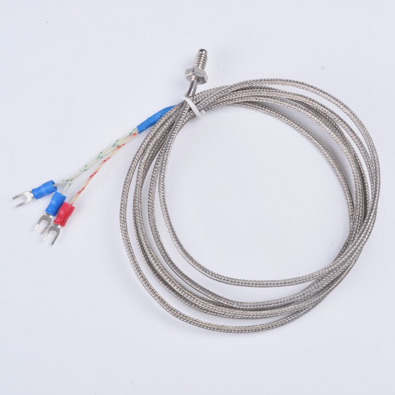 PT100 Screw Thermocouple M6 Screw PT100 Temperature Sensor PT100 Thread Thermal Resistance