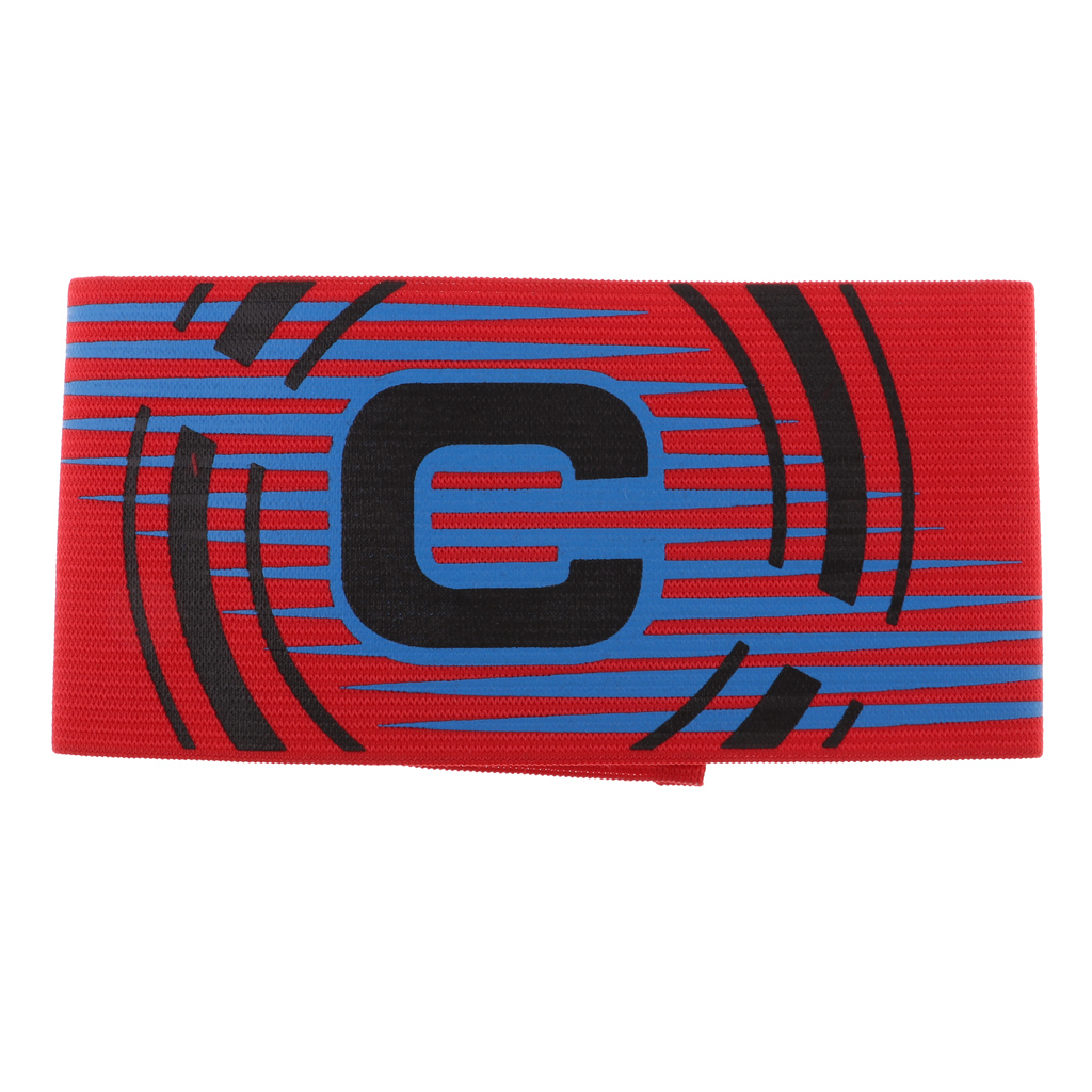 Football Soccer Captain Armband, Elastic Captains Armband for Adult Youth One Size, Stripe