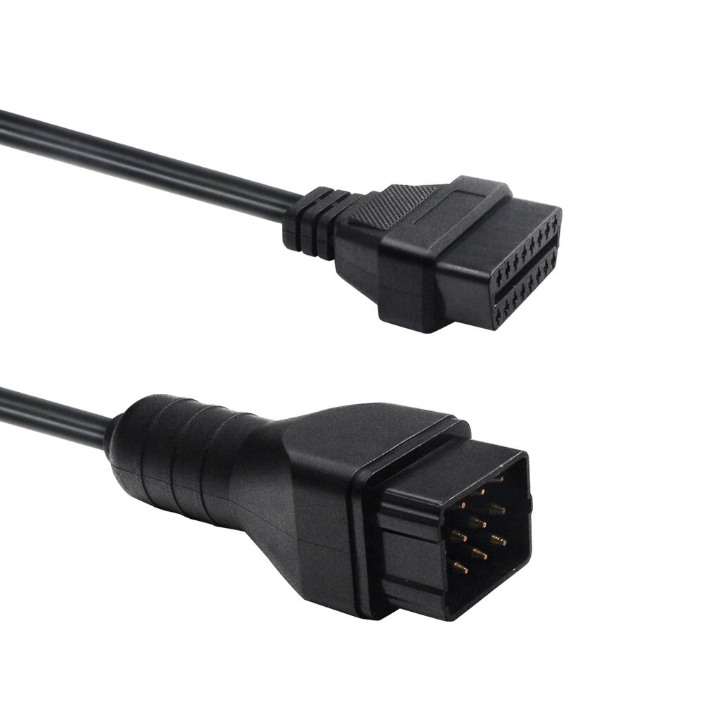 OBD2 Connector For Renault 12Pin to 16Pin Female Adapter obd 2 OBDII Extension Cable For Renault 12 Pin Connector Cable