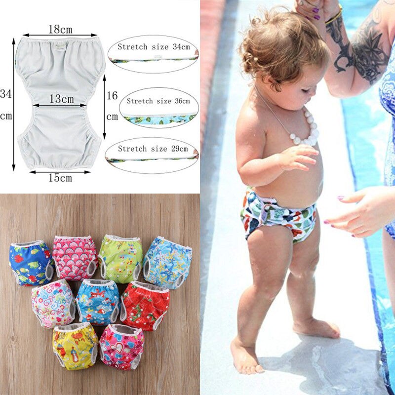 Swim Nappy Luier Lekvrij Herbruikbare Verstelbare Baby Baby Zomer Badpak