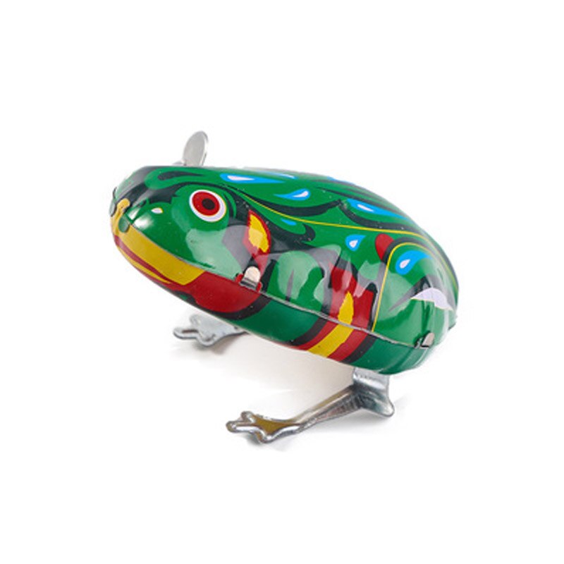 Jouet en étain à remonter, Jouet mécanique, poulet grenouille réservoir, jouets pour enfants De 2 à 4 ans: Frog