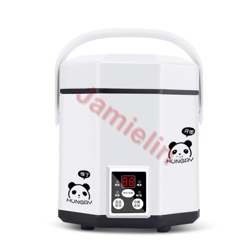 Jamielin elektrisk varmebeholder mini riskoger 1.2l mini riskoger lille 2 lags dampkoger multifunktions kogegryde