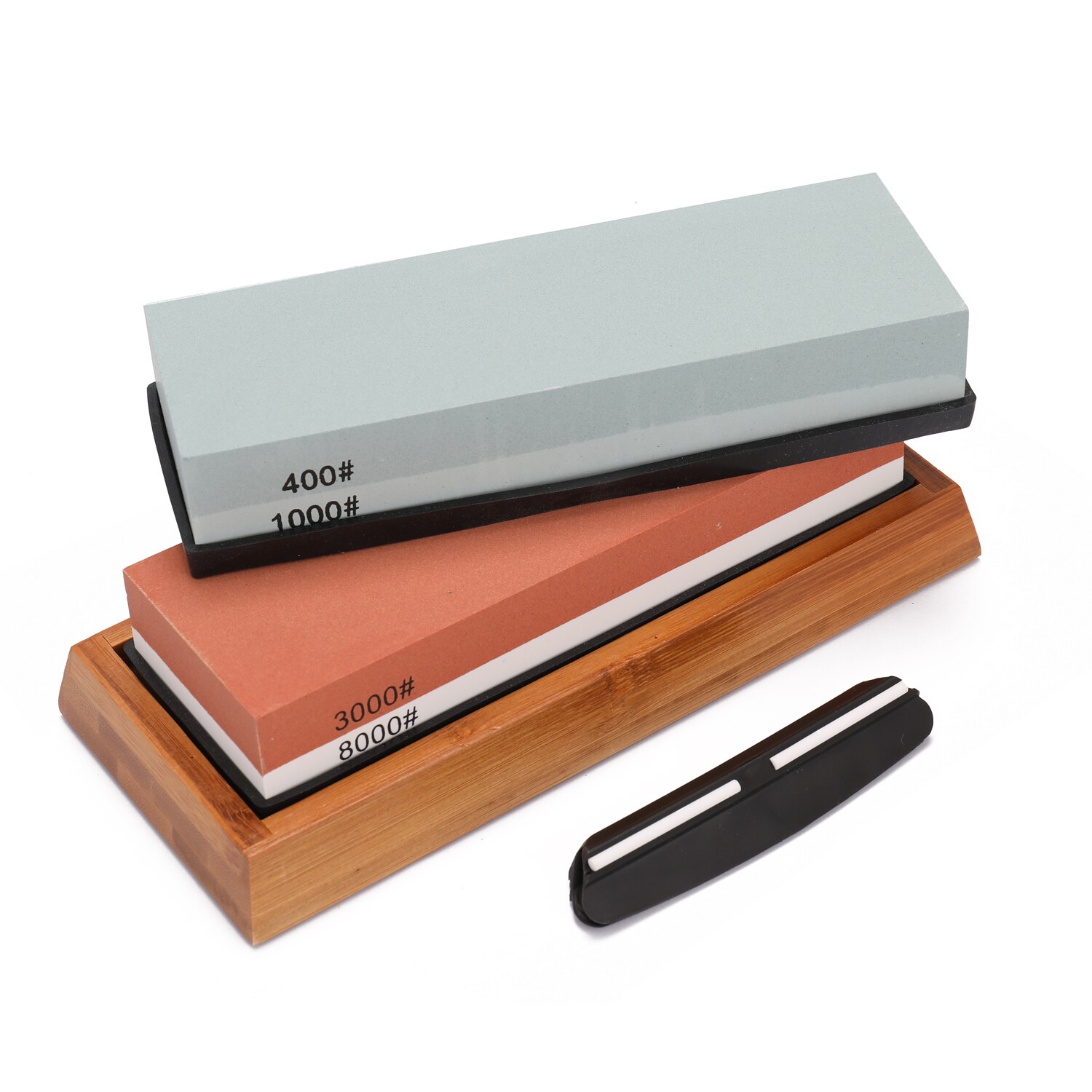 400/1000 3000/8000 1000/6000 Grit Premium Whetstone Cut Sharpening Stone Set Ideal Sharpener For All Blades Easy To Assemble