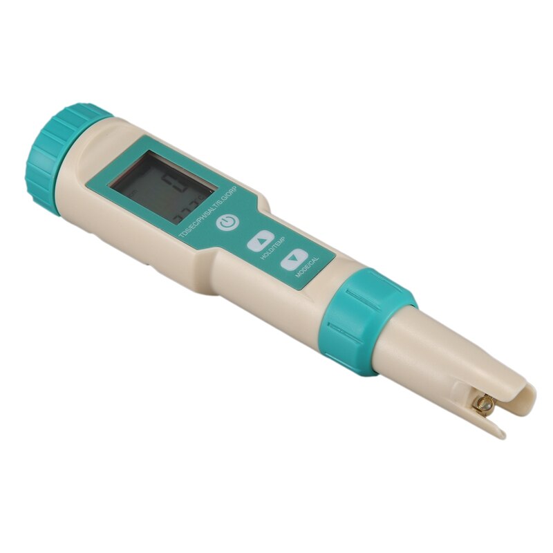 Digital Salinity Tester 7 in 1 ORP/Salinity/PH/TDS/EC/SG/TEMP Meter ORP Monitor Water Detector for Aquarium