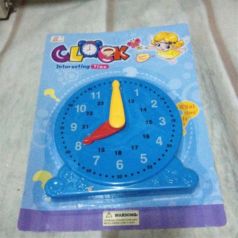 14.5*14*2 Cm Impara Tempo Orologio di Plastica Del Bambino Giocattoli di Modello per Il Bambino Prima Educazione Insegnamento Giocattoli per Bambini regalo