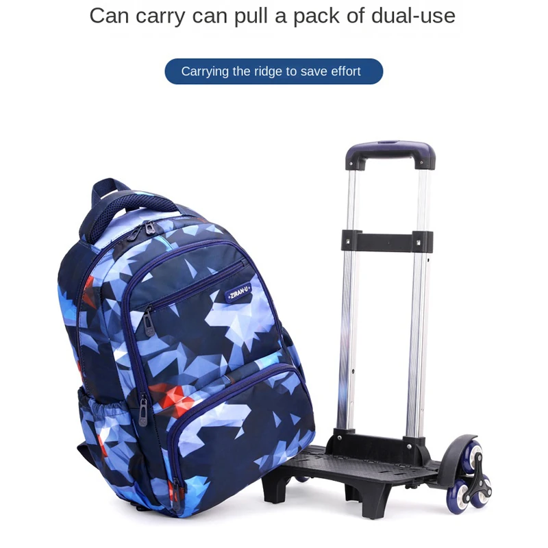Schoolrugzaktas met wielen Terug naar school Rolling Bags Student-rugzak op wielen voor jongensmeisjes Kinderen Schooltrolleytas