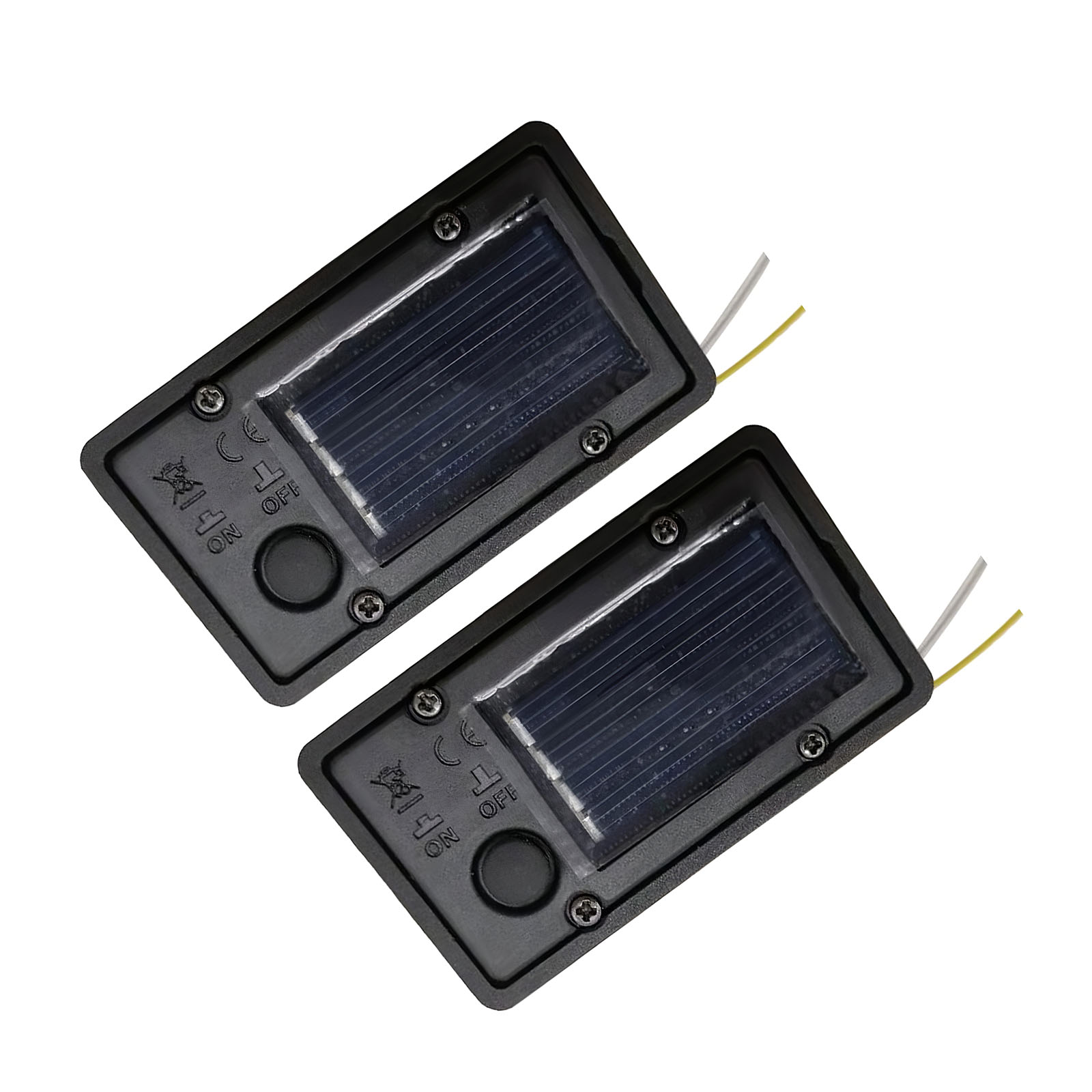 2 Stuks Vervangende Batterij Dozen Waterdicht On/Off Switch Solar Lamp Batterij Box Voor Outdoor Tuin Gazon Vierkante Solar led Licht