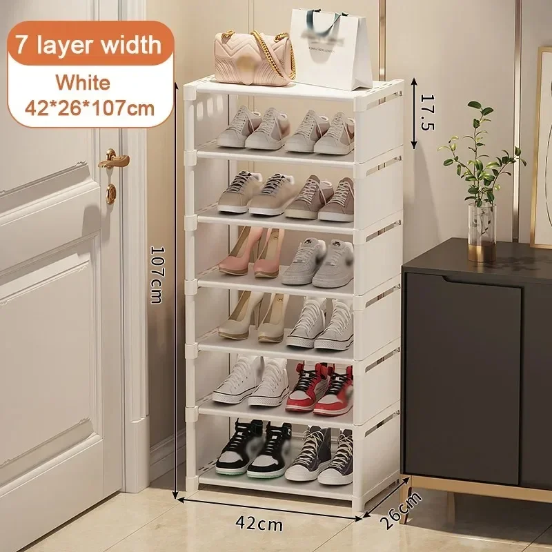 Korridor Abdeckung Stehende Garderobe Schuh Organizer Schuh Schrank Lagerung Schmale Kleine Schuhmacher Schuhregal KleiderbüGel Schuhregal: Burgunderrot