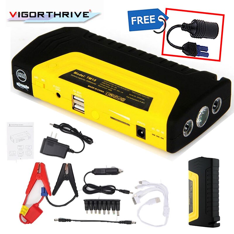 600A 12V Mini Car Jump Starter Power Bank Portable Starting Device Petrol Diesel Car Charger For Starting Car Emergency Booster
