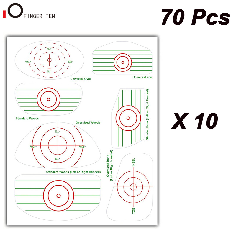 Golf Impact Stickers Sticker Oversized Wood Labels Roll Balls Hitting Recorder for Men Women Practice: 70 Pcs