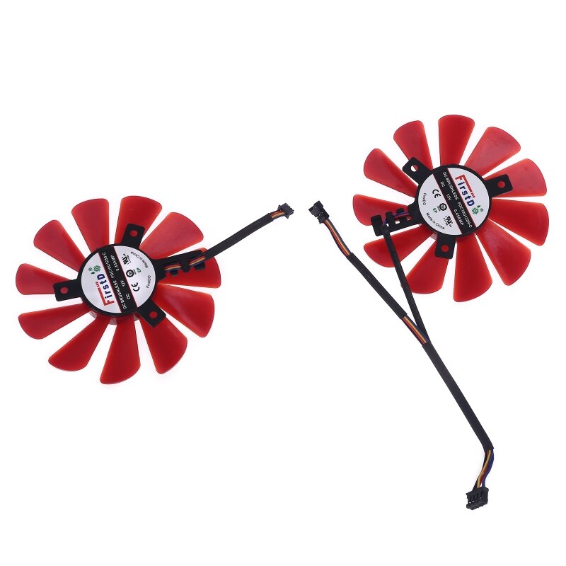 2 Stks/set 85Mm RX-570-RS RX-580-RS FD10U12S9-C Fan Voor Xfx RX470 RX570 Rs RX580 Rs Video Grafische Kaart Koeling Vervanging fan