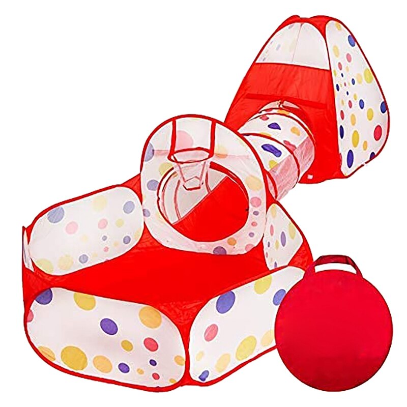 Kids Play Tent Kruipen Tunnel En Bal Pit Met Basketbal Hoepel Kinderen Tent Voor Indoor Of Outdoor Geven Aan Kinderen beste Cadeau: Default Title
