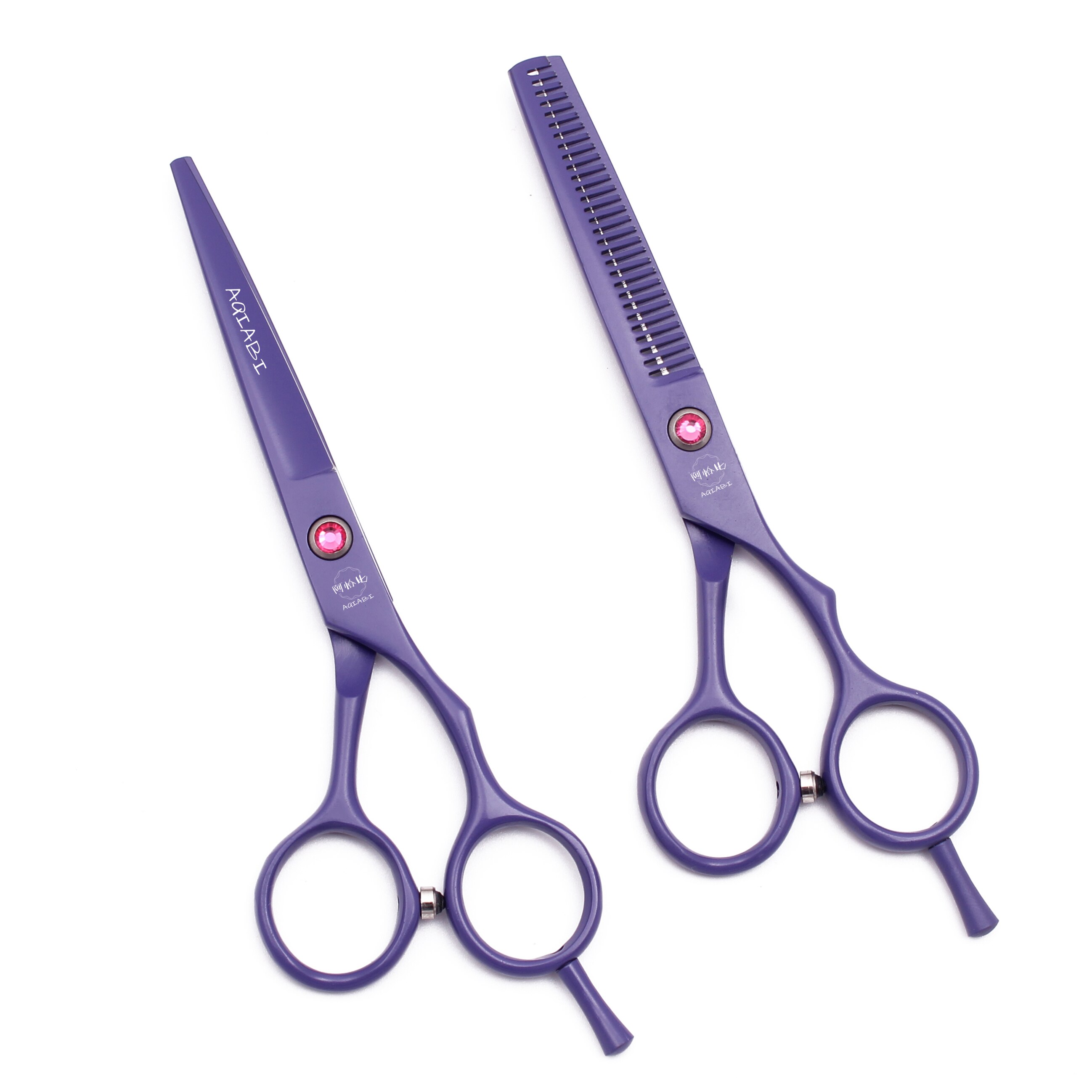 5.5" AQIABI Hair Cut Hairdressing Scissors 440C Thinning Scissors Barber Shears Hair Scissors A1013
