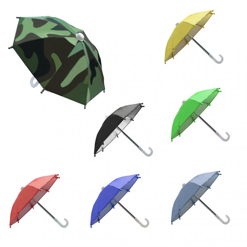 1Pc Mobiele Telefoon Houder Motorfiets Fiets Paraplu Draagbare Waterdichte Mini Parasol Waterdicht Anti-Permeabiliteit Speelgoed Paraplu