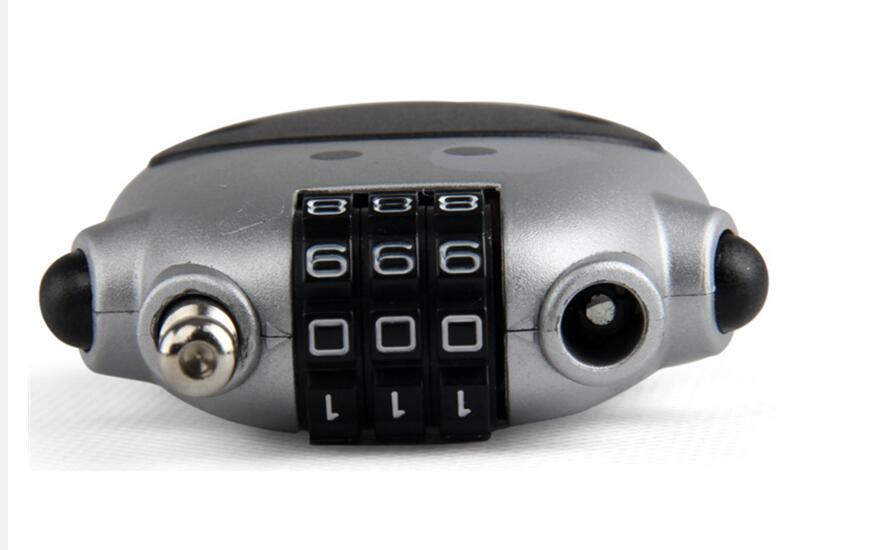 Mini Retractable Wire Rope Password Lock Travel Anti-theft Lock Motorcycle Helmet Lock Cartoon Lock Bicycle Lock Long Cable