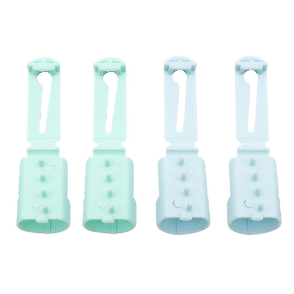 4 stykker strikke fingerbøl 3 garn guider strikking flettet knoke jacquard assistent verktøy