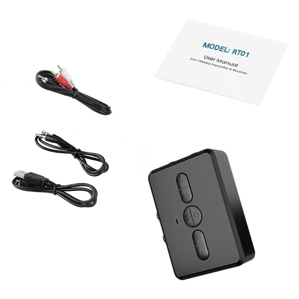 2-in-1 Transceiver Rt01 Bluetooth-compatible Transmitter Receiver Car Computer TV Speaker Stereo Adapter: Default Title