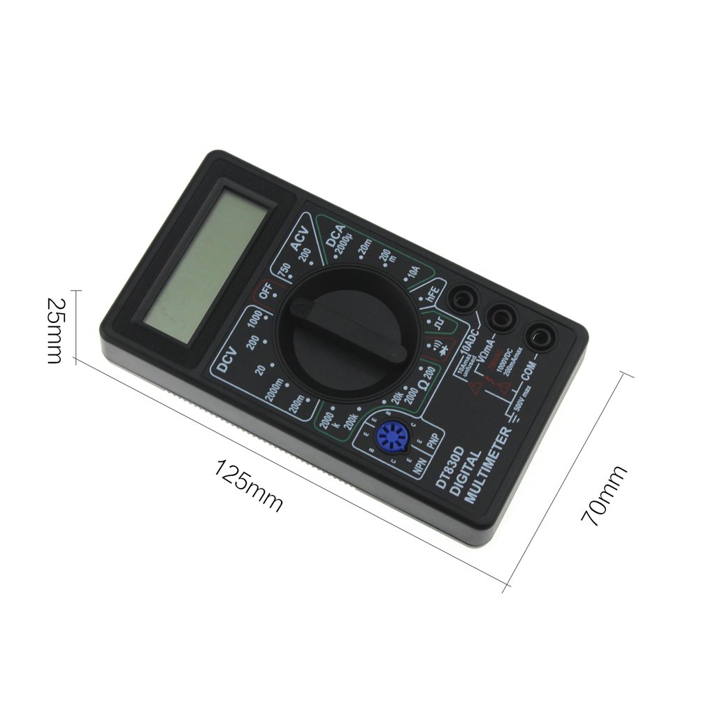 DT-830D Mini Pocket Digitale Multimeter 1999 Telt Ac/Dc Volt Amp Ohm Diode Hfe Continuïteit Tester Amperemeter Voltmeter Ohmmeter