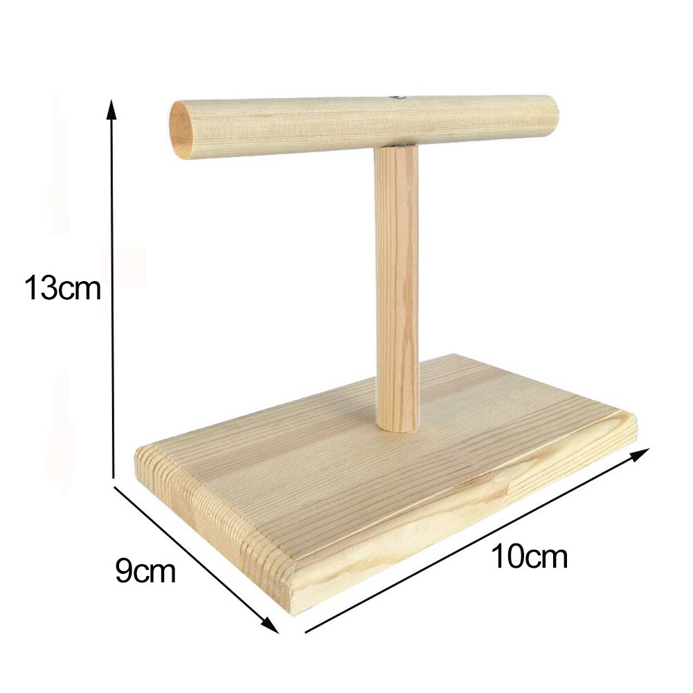 40 # portátil pájaro de madera loro entrenamiento Spin soporte de percha patio plataforma juguete de entrenamiento soporte para pájaros