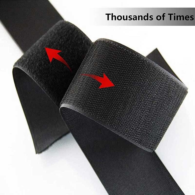 5Meter/Pair Nylon Hook and Loop No Glue Hook Self Adhesive Fastener Tape Sewing-On Strips Magic Tape DIY Sewing Tape Accessories