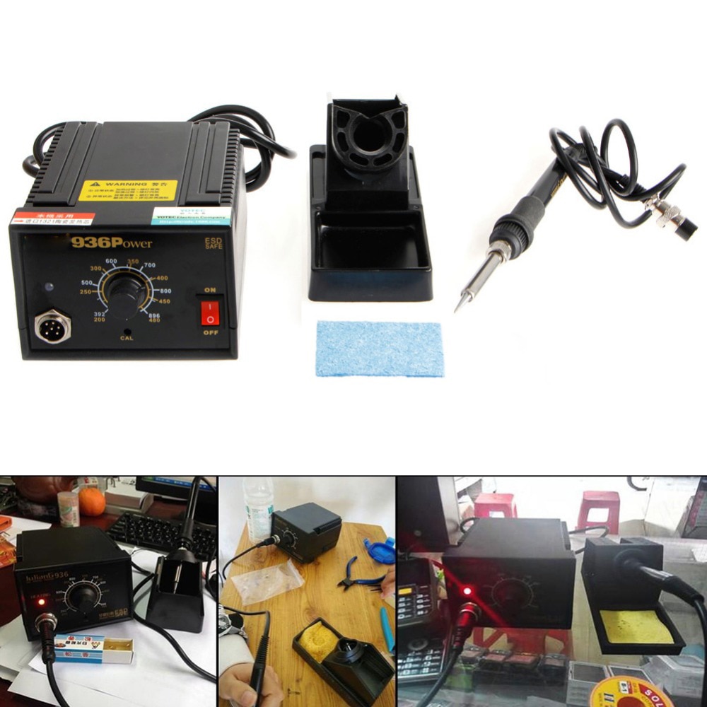 Estación de soldadura eléctrica de potencia 936, soldador de retrabajo SMD, 110V, 220V
