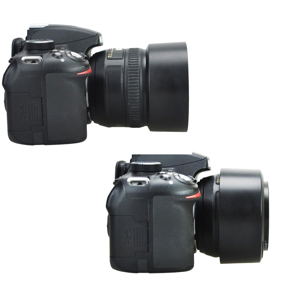 FOTOFLY HB-47 Lens Hoods For Nikon AF-S Nikkor 50mm F/1.4G F/1.8G Bayonet Mount Camera Lenses Hood For Nikon Camera Lenses HB47
