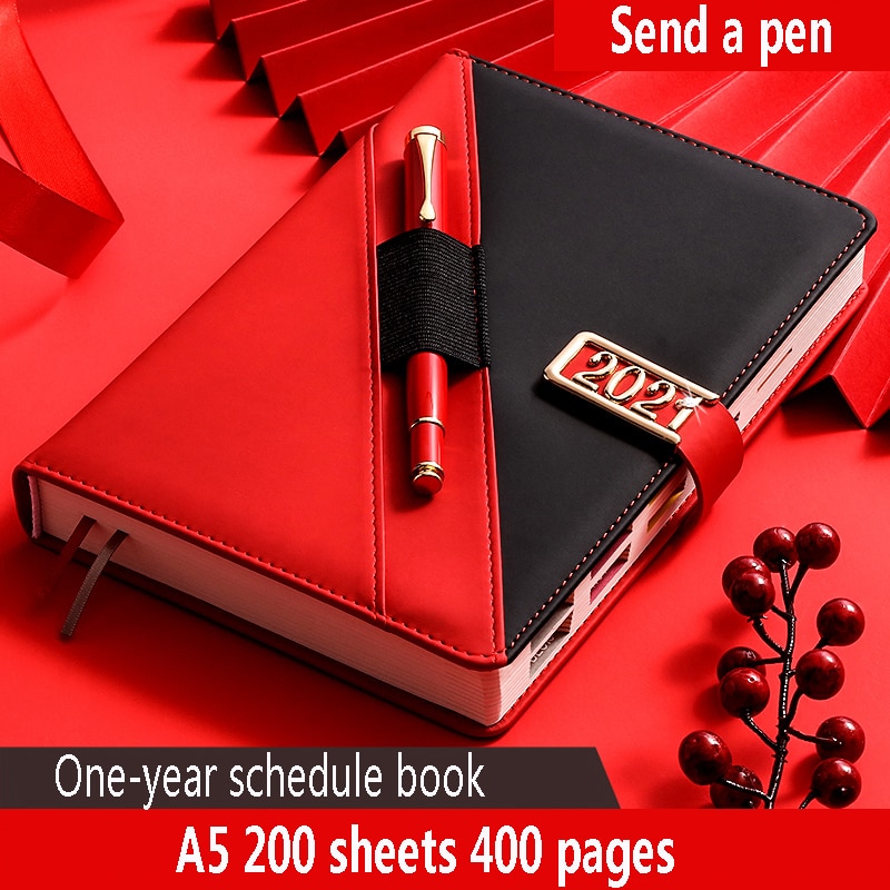 Agenda Schedule Organizer Diary Planner Notebook And Journals Daily Business Office Weekly Monthly A5 Notepad Stationery