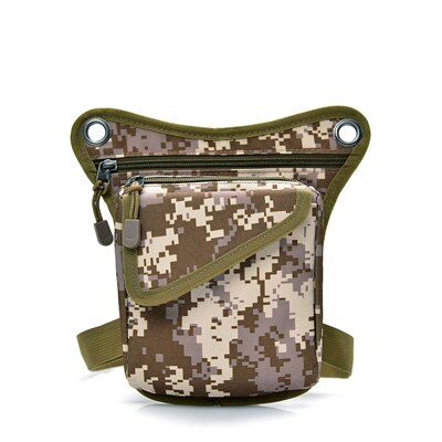 DIDABEAR Mannen Canvas taille zakken Been bag pack voor werk Mannen Messenger bags Mannelijke Crossbody Schoudertas Kleine zwart: Camouflage coffee