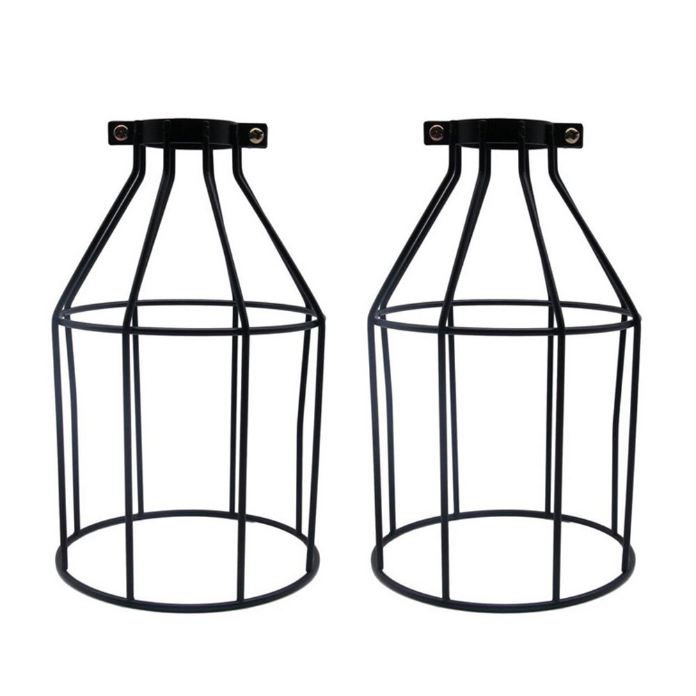 Järn lampskärm , 12*19 retro smide, fågelbur form, ljuskrona vägglampa, lampskärm tillbehör abajur heminredning