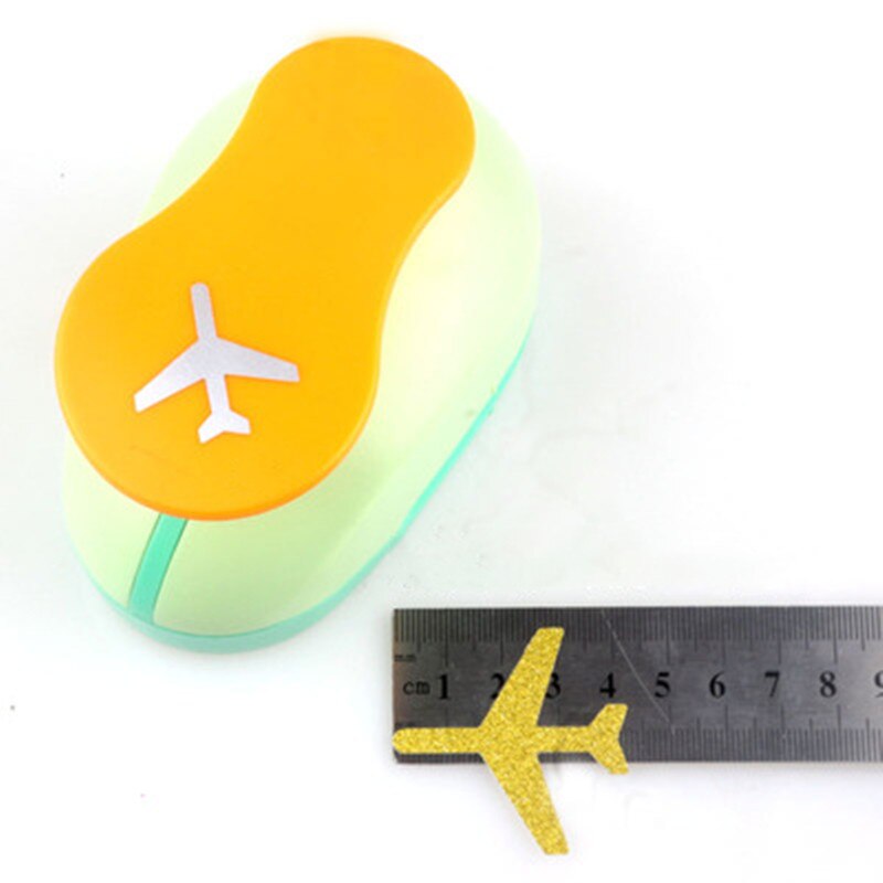 Free Ship 15mm-45mm Airplane shaped Craft Hole Punch Photo Frame Greeting Card DIY Tools Aircraft Paper and Eva Cutter