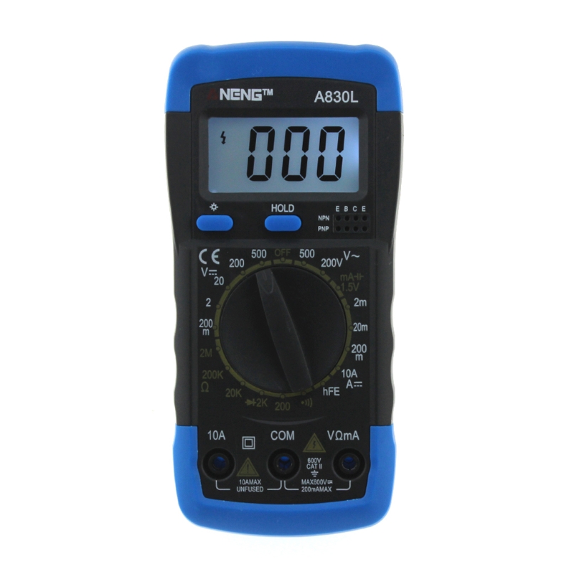 ANENG A830L Digital Multimeter LCD DC AC Voltage Diode Freguency Multitester M4YD