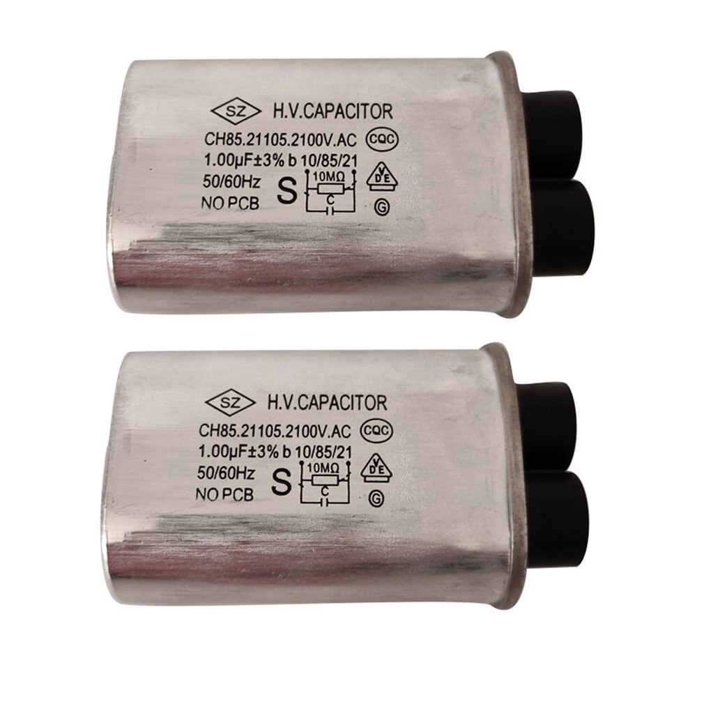 Ch85 High Voltage Microwave Oven Capacitor 1.00Uf High Voltage Capacitor Boost Filter Capacitor Aluminum Shell