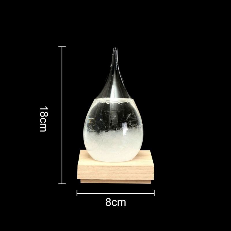 Stylish Beautifully Desktop Weather Forecast Water Glass Bottle Barometer Bottles Weather: 3