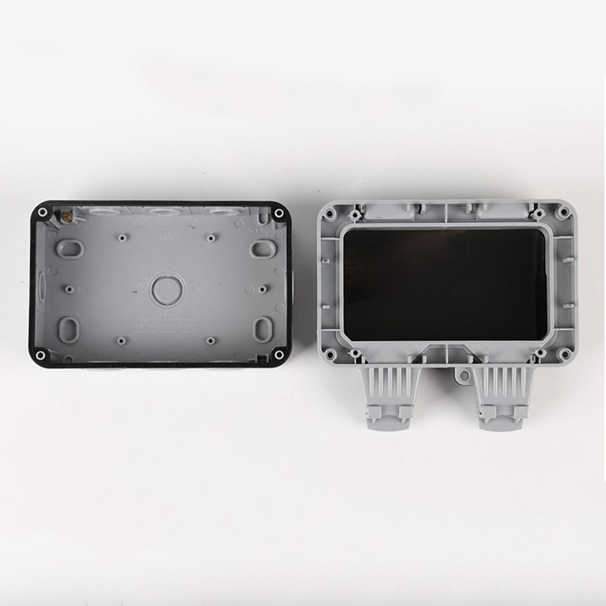 Single/Double Wall Socket Waterproof Box Plate Panel Switch Protection Cover IP66 Weatherproof Waterproof Outside Use