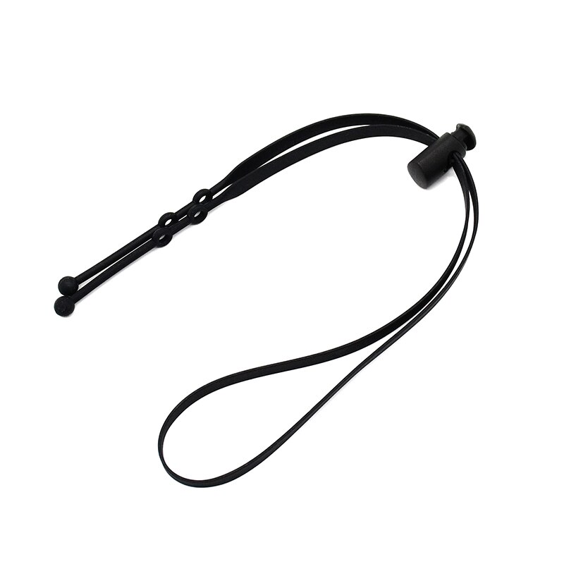 Cordón de silicona para mascarilla desechable, soporte de cuerda anticaída, almacenamiento para mascarilla, cuello ajustable, práctico, con dos ganchos: 1PCS / 03