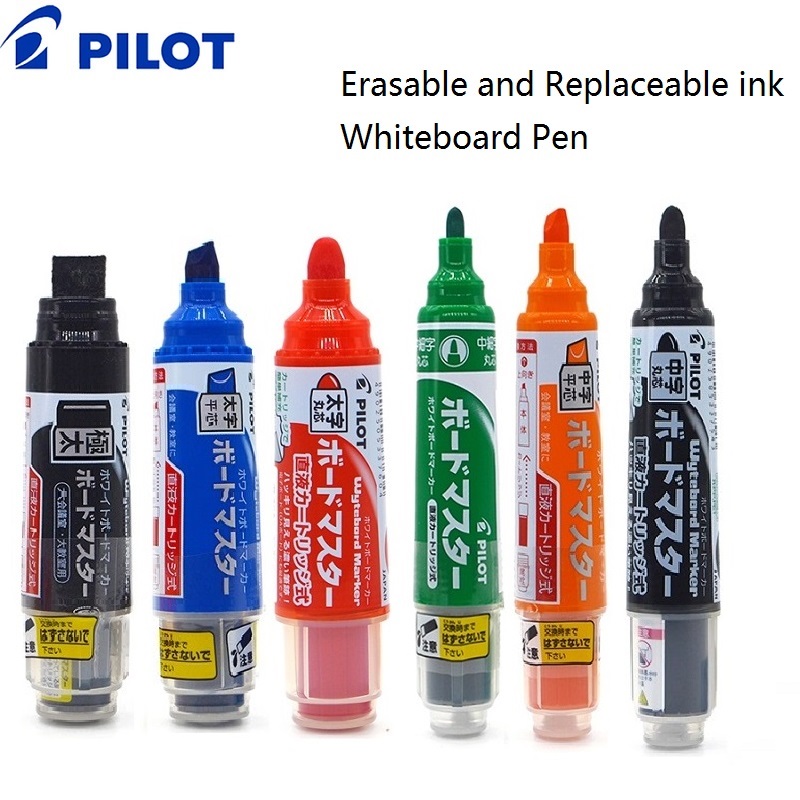 Pilot Whiteboard Pen Stationery Erasable Replaceable ink Refillable Markers 0.7/2.2-5.2/2.3/3.0-6.2/ 3.2/5.0-12mm Durable Tips
