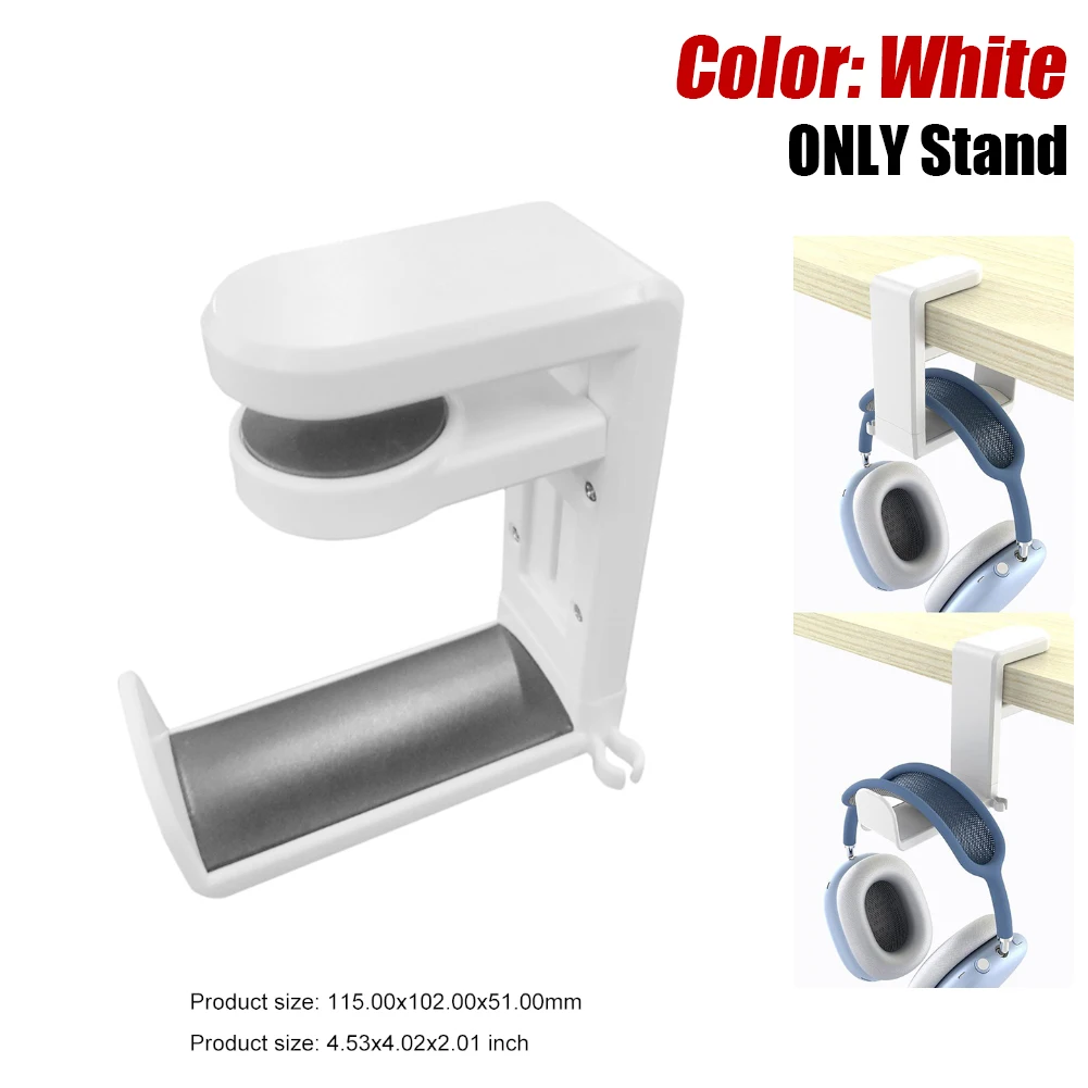 Aluminium Legierung Kopfhörer Ständer Gestell Platzsparende Schreibtisch-Organizer Anzeige Kopfhörer Halterung Aufhänger Headset Unterstützung Stehen: khaki