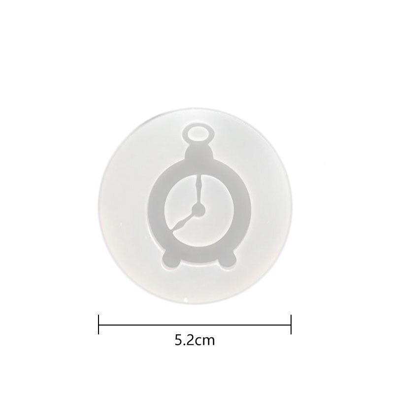 Diy Silicone Klok Mold Epoxyhars Tray Mold Klok Craft Maken Sieraden Accessoires Klei Cement Silicon Klok Mould Ronde: 9
