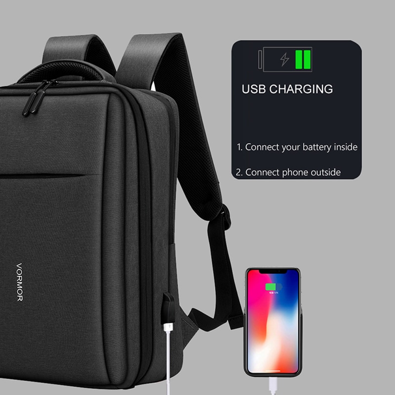 Mannen Rugzakken Mode Multifunctionele Usb Opladen 14 15 Inch Mannelijke Laptop Rugzakken Anti-Diefstal Schooltas Voor Mannen