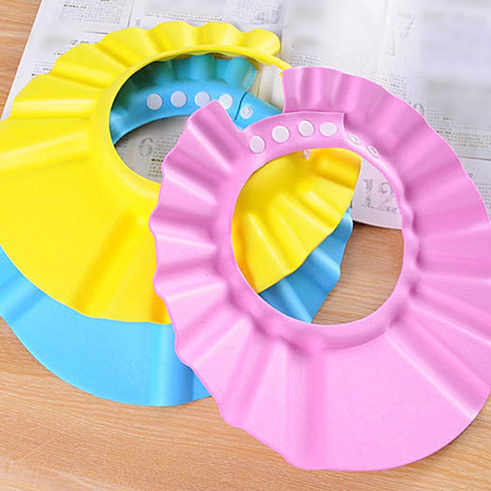 Verstelbare Baby Shower Cap Baby Kids Kinderen Bad Shampoo Shield Hat Hairwash Hittebestendigheid Waterdicht
