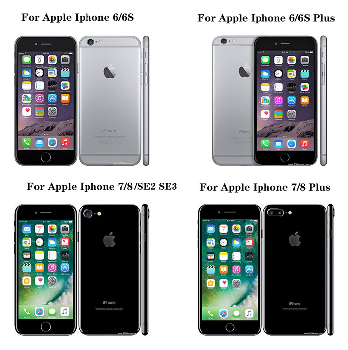 Étui en cuir souple Simple pour Apple Iphone 6 6S 7 8 Plus étui en Silicone souple TPU pour Apple Iphone se 6 6s 7 8 Plus étui