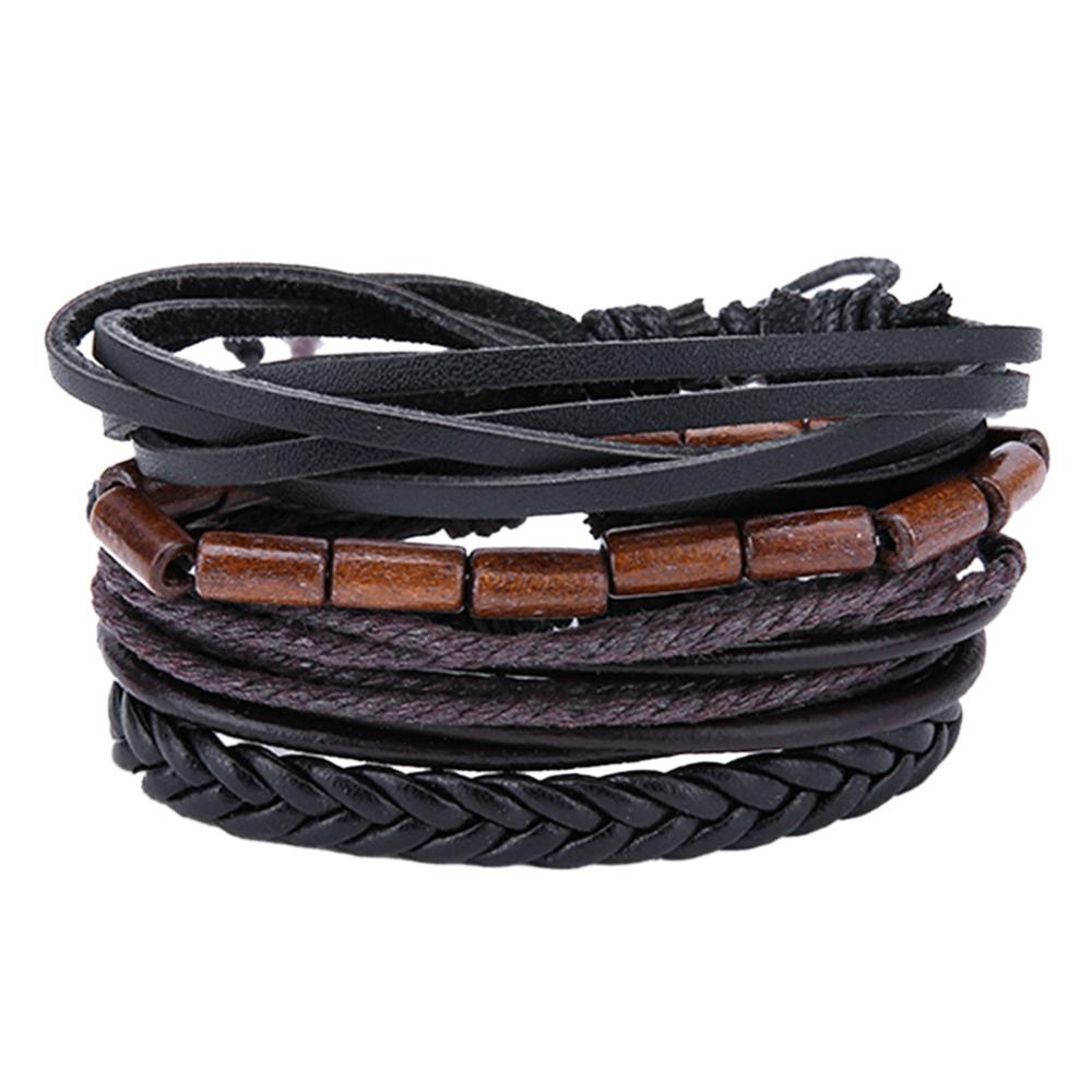 de pulseras y brazaletes de cuero para hombre, pulsera , joyería Masculina, abalorio, pulseras, novio, novia: 06