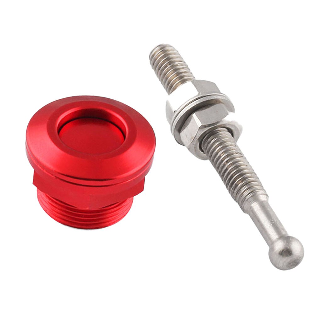 22mm Push Button Quick Release Bonnet Hood Pins Lock Latch Universal Red