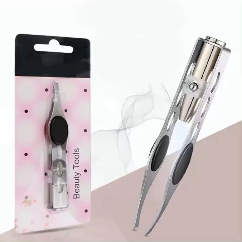 LED Lighted Eyebrow Tweezers Precise and Illuminated Beauty Tool for Brow Shaping