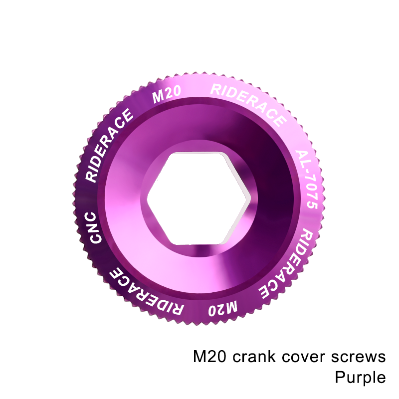 Boulon de fixation de bras de manivelle de vélo, écrou de pédalier en alliage d'aluminium, couvercle de manivelle de vélo vtt, bouchon à vis M18 M20 boulon pour capuchon de boulon de manivelle Shimano