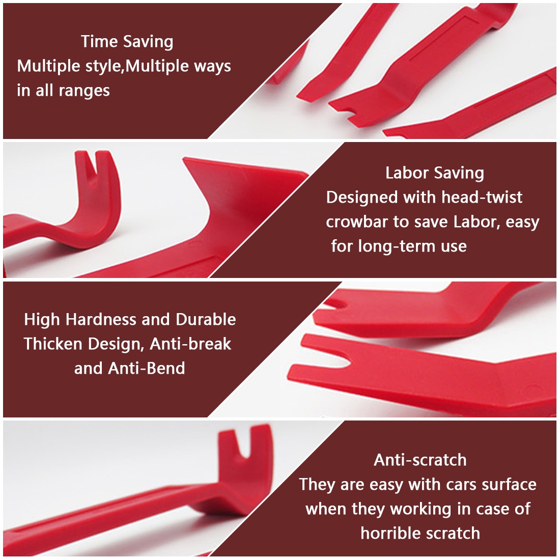 13pcs Pry Disassembly Tool Interior Door Clip Panel Trim Dashboard Removal Tool Auto Car Opening Repair Tool Hand Tool Kit