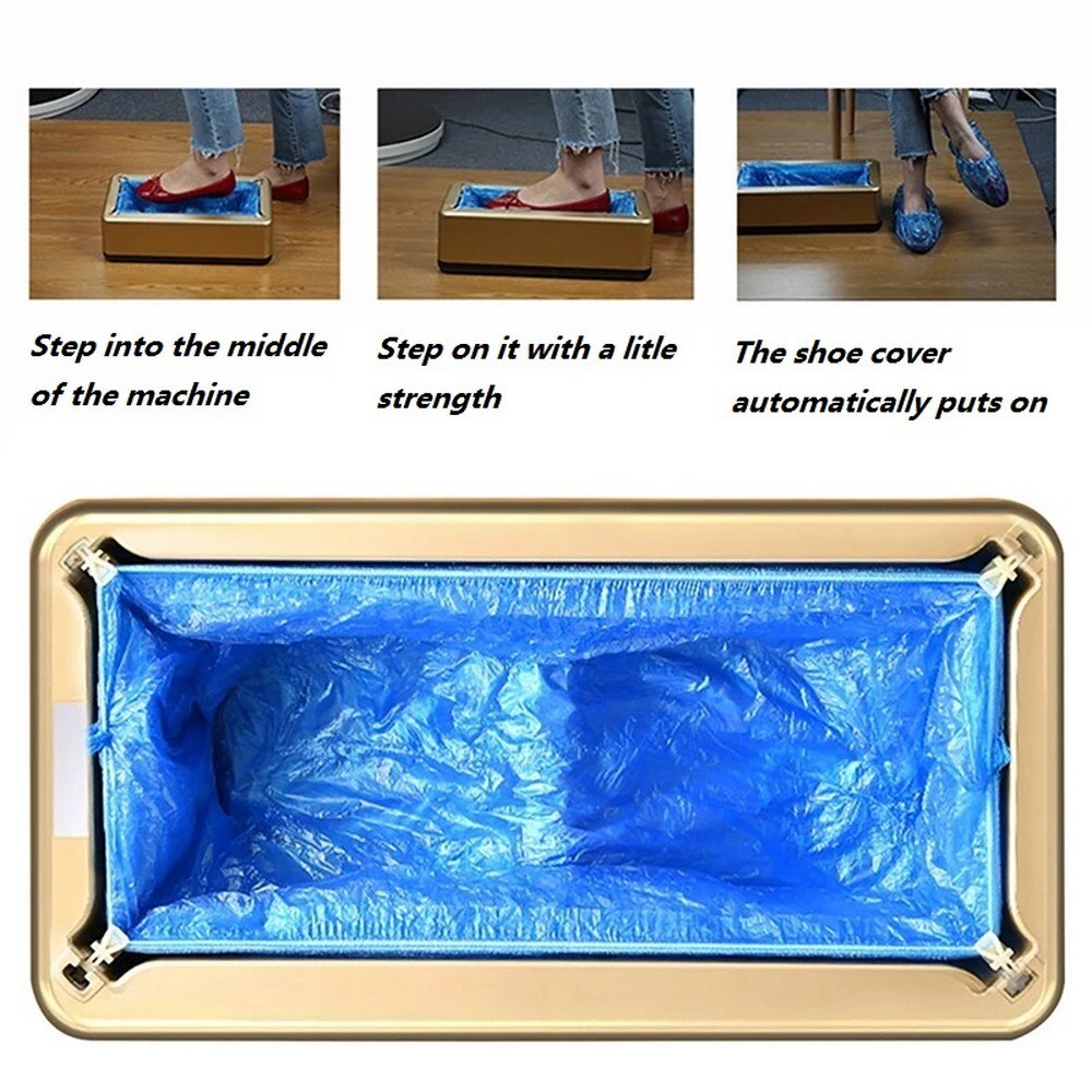 Automatic Shoe Cover Dispenser Household Stepping Disposable Waterproof and Dustproof Shoe Cover Dispenser Shoe Cover Dispenser