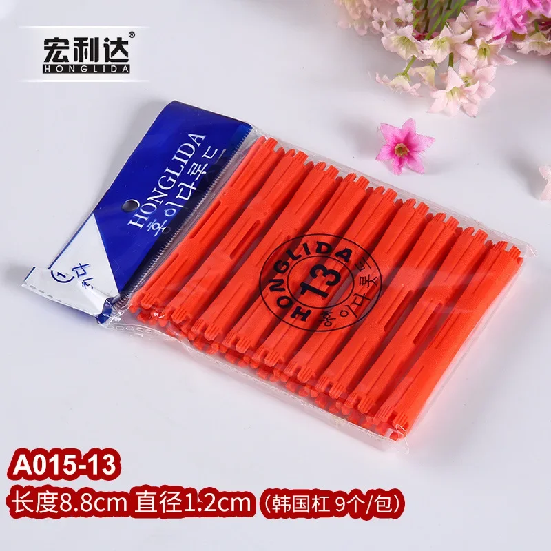 Би weeди tiges de permanente de cheveux tiges de vague froide tiges de permanente en plastique rouleaux de friser de cheveux bigoudis peigne en queue de pied en acier bigoudi sans chaleur: Or