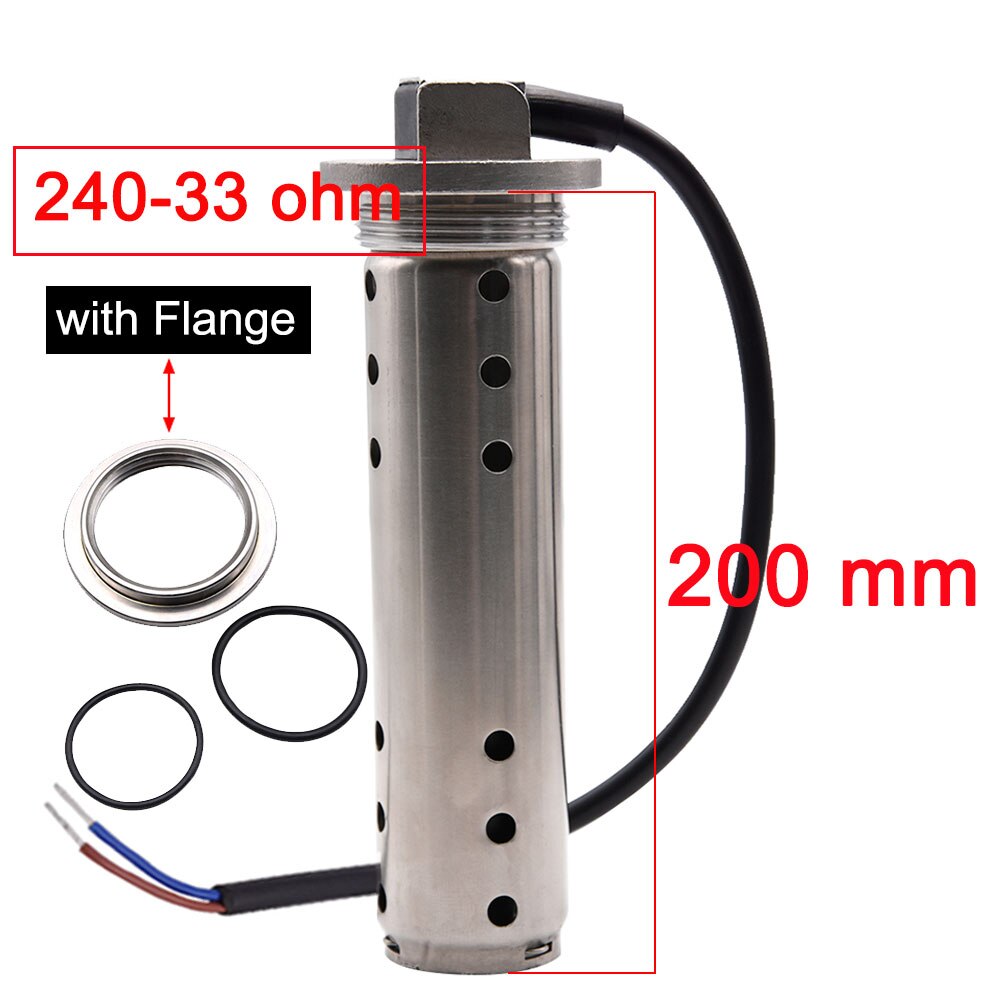 Abwasser eben Messgerät Sensor mit Flansch Wasser Meter Flansch Magnetische Fluss Sensor Für Abwasser flüssigkeit Wasserstand Anzeige 0-190 Ohm: 200mm 240-33Ohm
